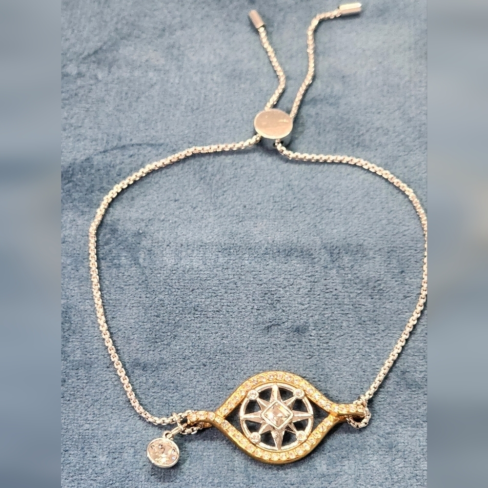 Swarovski Gold and Silver Nautical Charm Bracelet